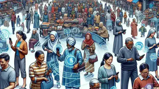 "Ilustrasi yang menggambarkan masa depan pembayaran digital dan dompet virtual di Indonesia, menampilkan smartphone dengan aplikasi pembayaran, simbol mata uang digital, dan grafik pertumbuhan teknologi keuangan."
