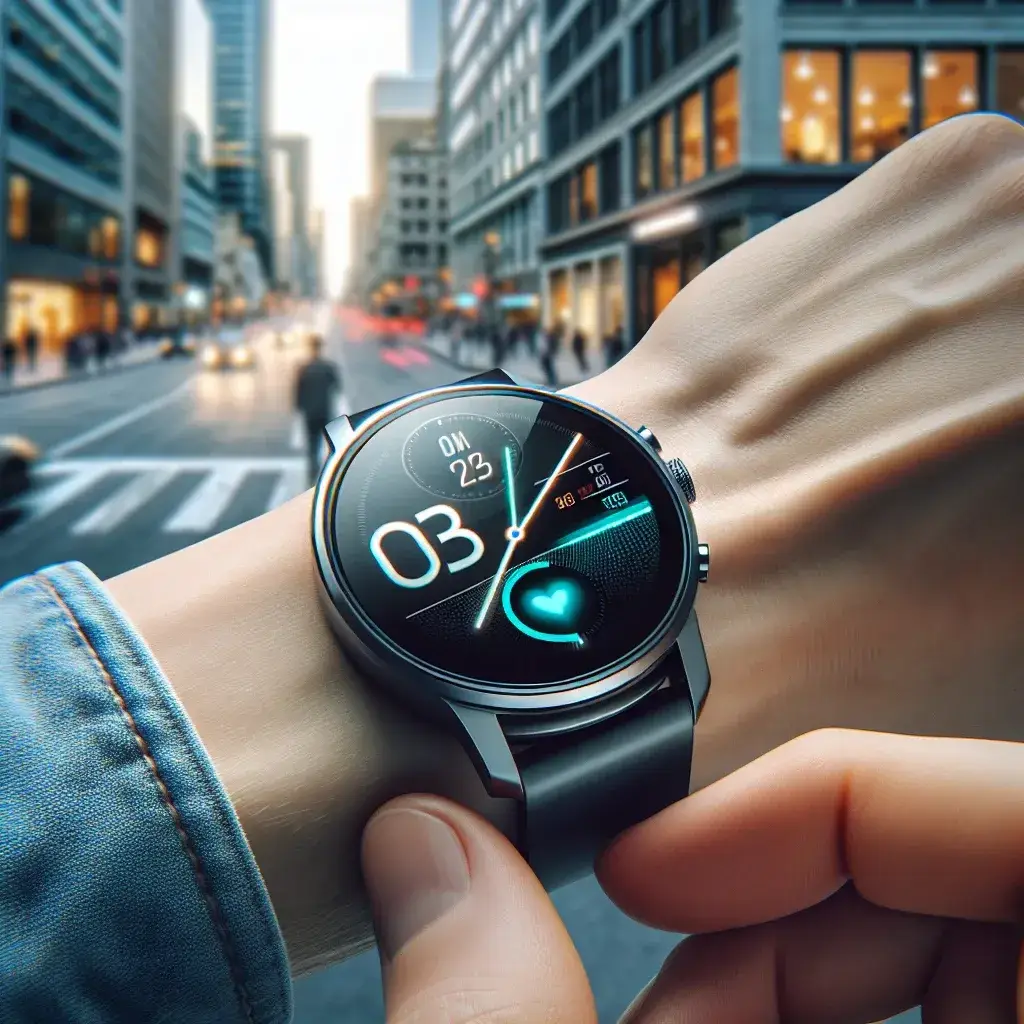 "Samsung Galaxy Watch 7 with advanced health features displayed on a wrist, showcasing its latest health monitoring technology for fitness enthusiasts."